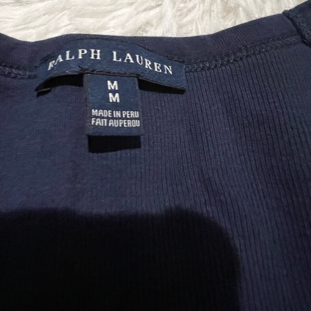 Womens size medium polo Ralph Lauren navy blue tank - Picture 6 of 6